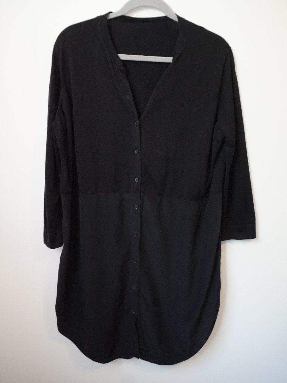 COS Cotton and Silk Black Cardigan Size Medium